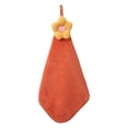 thumbnail image 2 of Joernso Wipe Towel Comfortable Super Absorbent Coral Fleece 3D Flower Shape Kitchen Bathroom Hanging Hand Towel Household Accessories, 2 of 8