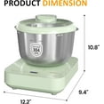 thumbnail image 3 of Superjoe Electric Dough Maker With Ferment Function, 5.2 Qt, 304 Stainless Steel Bowl, Green, 3 of 7