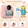 thumbnail image 4 of MARVUE Instant Print Camera, Digital Video Cameras for Toddler Girls Age 6-12, Pink, 4 of 7