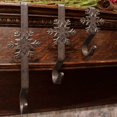 thumbnail image 5 of Wrought iron Christmas Stocking Hanger 8"-Snowflake- Black (Set of 4) by Park Designs, 5 of 5