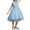 Blue, variant on TBWNWG Elegant Flower Girl Dress for Children's formal Wedding and Long Gown,Size 9-10 Years