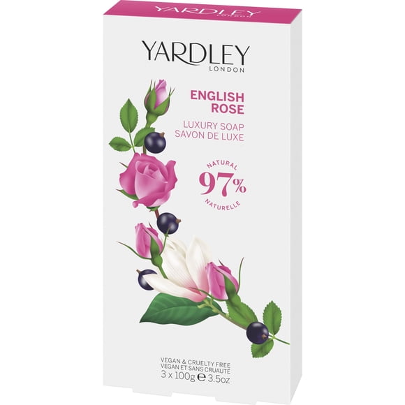 Set de jabón Yardley English Rose Luxury para mujer 3 unidades