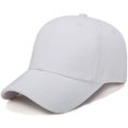 thumbnail image 1 of QJUHUNG Outdoor Sun Hat Mens Baseball Solid Color Sun Caps for Men Cotton Light Board, 1 of 5