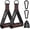 Black,Red, variant on Gym Exercise Handles, Replacement Handle Attachments for Cable Machine Pulleys, Resistance Band and Strength Trainer, Pull Down Workout Accessories, Home Gym Add On Equipment