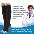 thumbnail image 2 of Leggings Calcetines elásticos Punta abierta Calcetines de pierna hermosos-Calcetines de compresión de compresión deportiva Adepaton BST3015873-3, 2 of 6