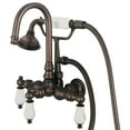 thumbnail image 4 of Water Creation F6-0012-03-PL 3-3/8 In. Center Wall Mount Tub Faucet With Goosen, 4 of 5