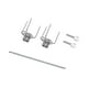 thumbnail image 5 of Tenedor giratorio para pollo asado, tenedor para asar, herramienta de cocina práctica, soporte Universal para pavo, Kit de para parrilla para 28cm, 5 of 8