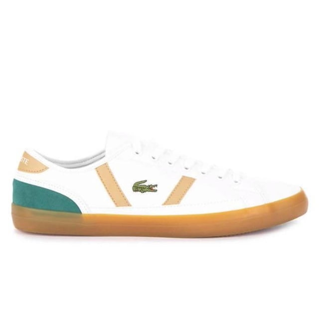 Tenis Lacoste Sideline 120 1 Hombre Piel Casual blanco 27.5 Lacoste 39CMA0002082
