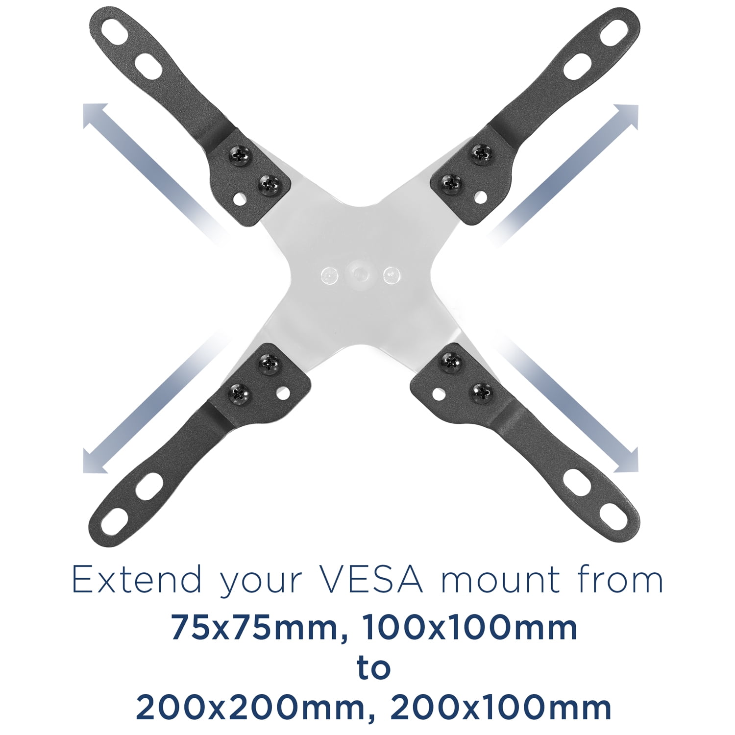 TV Wall Mount Bracket Adapter Converts 75x75 and 100x100 mm