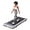Silver, variant on Walking Pad, Treadmill with Handle for Home Office, 1.75HP Portable Under Desk Treadmill,Remote Control, Led Display,Black