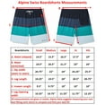 thumbnail image 5 of Alpine Swiss Mens Swim Shorts Beach Trunks Boardshorts Volley Shorts Quick Dry Swimwear Gray Green BoardShort Large, 5 of 7