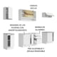 thumbnail image 5 of Cocina Integral Madesa Glamy sin tarja 240 cm Blanco, 5 of 10