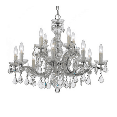 Polished Chrome Icon - World of Lighting WL121828 Chandeliers Polished Chrome Wrought Iron Elizabeth