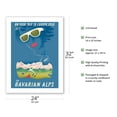 thumbnail image 2 of See the Bavarian Alps - On your Trip to Europe - Vintage Travel Poster by Eugène Cordier c.1950 - Bamboo Fine Art 290gsm Paper Print (Unframed) 24x32in, 2 of 4
