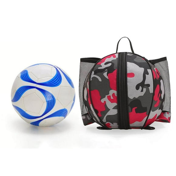 fastboy Sac à Dos de Basketball Imperméable avec Poches en Filet pour Football Volleyball Rouge