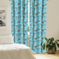 thumbnail image 2 of Ambesonne Airplane Curtains, Air Transportation Kites, Pair of 28"x95", Multicolor, 2 of 5