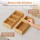 thumbnail image 4 of Organizadores de cajones Lifewit, paquete de 10 con 12 insertos de madera de bambú, 4 of 9