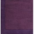 thumbnail image 6 of BoutiqueRugs Greene Boho Hand Tufted Wool Natural Fiber Soft Area Rug - Farmhouse Minimalist Geometric Bordered Solid Color Carpet - Dark Purple, Dark Plum, Violet, Eggplant - 5' x 8' (5x8 Area Rug), 6 of 13