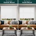 thumbnail image 6 of Chicology Roller Shades | Cordless Room Darkening and Light Filtering Window Blinds |31"W x 72"L| Privacy Shades for Bedroom & Living Room | Easy Install | Woven White, 6 of 6