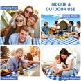 thumbnail image 4 of KORALAKIRI Extra Large Picnic Beach Blankets, 80''x80'' Waterproof Foldable Outdoor Camping Mat, Sandproof Rug Gingham for Park, Grass, Travel, Hiking Essentials, 4 of 7