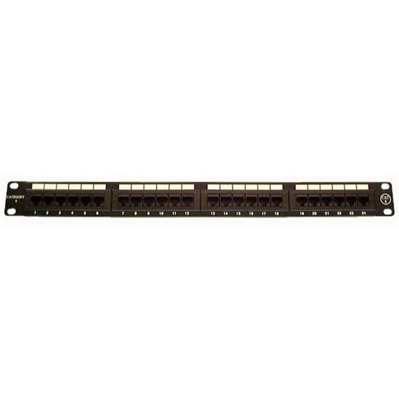 IEC PP13824 Patch Panel 24 Port CAT 6 568(A or B) (1U)