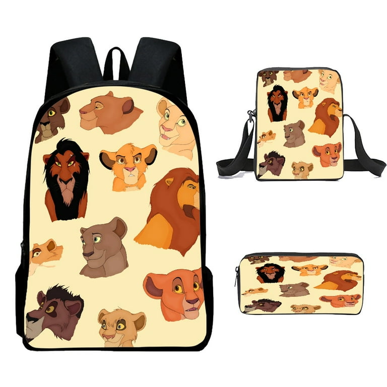 Lion King School Bag Distinctive Printed Cartoons Art Elementary