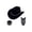 Black, variant on Voska Cowboy Hats Vacation Cowboy Hats Rivets Studded Gift Cowgirl Hat Black One Size