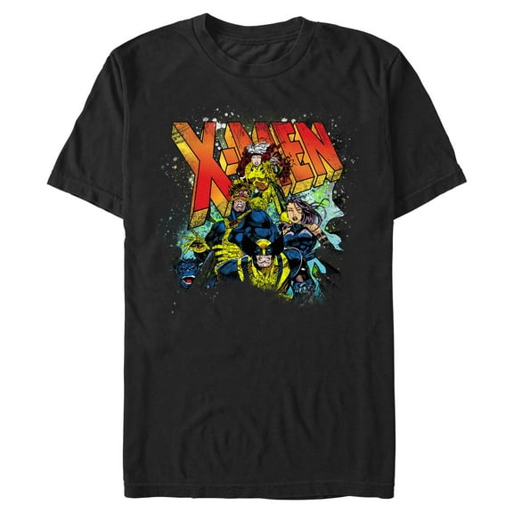 Mens Marvel: X-Men '97 Distressed Team Splatter T Shirt