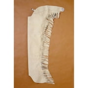 Tough 1 Western Chaps Adult Equitation Fringe Adjust L Sand 63-315