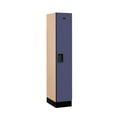 thumbnail image 1 of Salsbury Industries Single Tier Designer Wood Locker, Blue, 5' 1" x 18", 1 of 4