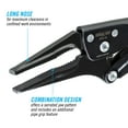 thumbnail image 3 of CHANNELLOCK 10-inch Combination Long Nose Locking Pliers, Ideal for Maximum Clearance in Confirmed Work Environments (103-10), 3 of 10