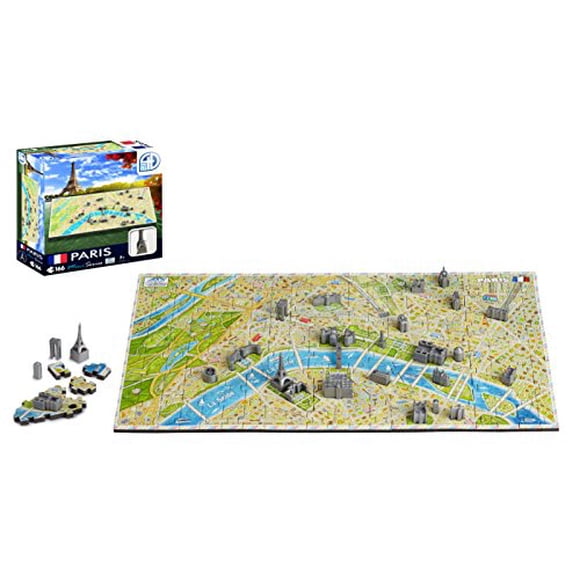 4D Cityscape Mini Puzzle (166 Piece), Paris