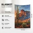 thumbnail image 6 of Desert Mountain Flannel Fleece Throw Blanket,Soft Warm Decorative Throw for Home Couch or Bed, Unique Gift for Family Friends and Travel Fans, 6 of 8