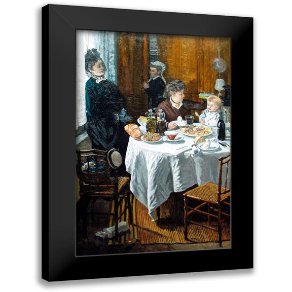Monet, Claude 11x14 Black Modern Framed Museum Art Print Titled - The Luncheon (1868)