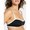 thumbnail image 4 of Time and Tru Women's and Women's Plus Size Tropez Hidden Underwire Bandeau Bikini Top, Sizes XS-3X, 4 of 5