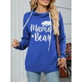 thumbnail image 6 of Mengpipi Women’s Graphic Sweatshirts Fall Spring Long Sleeve Hooded Drawstring Mama Bear Graphic Tee Relaxed Casual Lightweight Pullover Hoodies S-2XL, 6 of 7