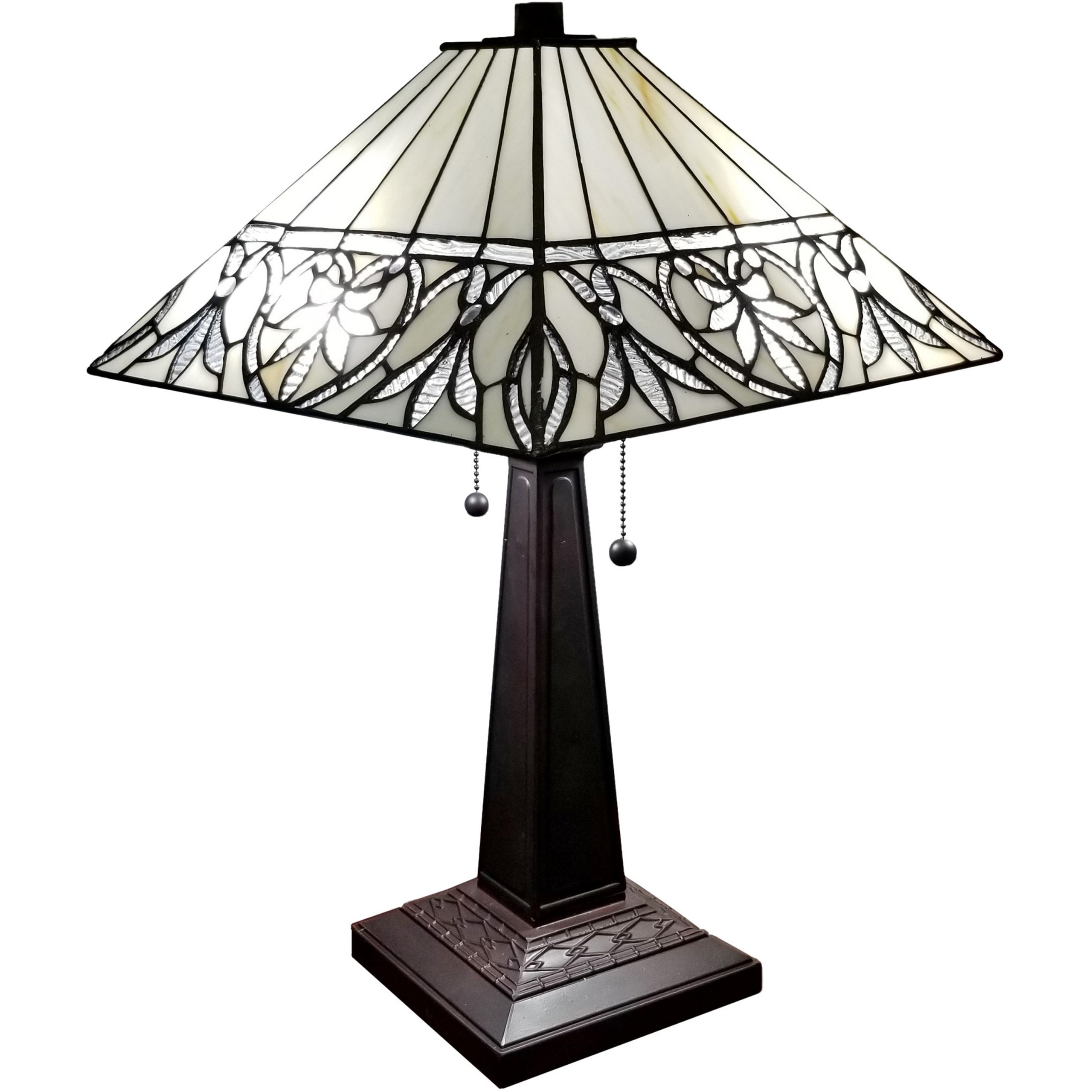 Tiffany Style 2 Light Mission Table Lamp 23