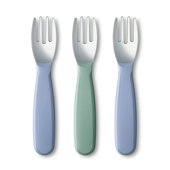 NUK First Choice Kiddy Cutlery Forks, 3 Pack