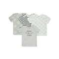 thumbnail image 3 of Hanes Baby T, Flexy Soft Stretch Shirt, Expandable Shoulder, 4-Pack, Grey Fun, 18-24 Months, 3 of 3