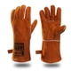 thumbnail image 1 of Guantes de soldadura QeeLink de piel forrada resistentes al calor y al fuego, 1 of 6