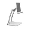 thumbnail image 1 of Soporte para teléfono y tableta, portátil, ergonómico, con clip telescópico para teléfono celular. Blanco, 1 of 9