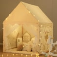thumbnail image 4 of Kids' Play Tents Children's Play Tent Neutral Color Boys Girls Playhouse Toddler Indoor Secret Base Outdoor Camping Toy House Children's Birthday, 4 of 10