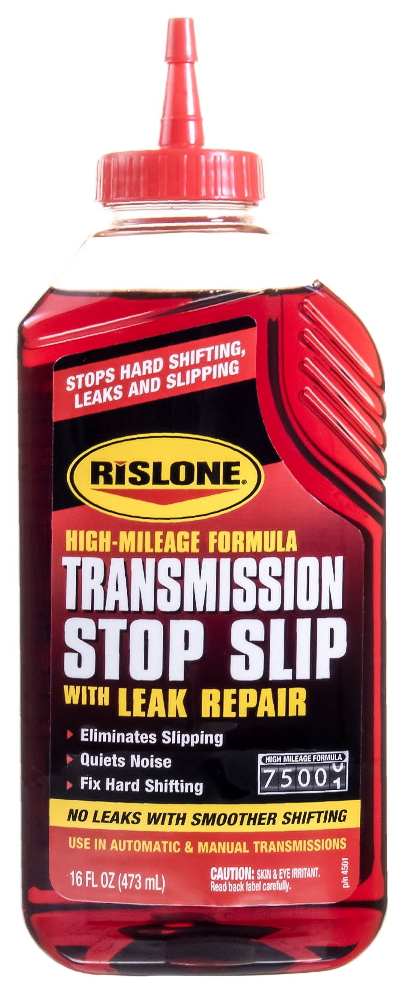 (6 pack) Rislone High Mileage Transmission Stop Slip with Leak Repair, Automotive Additives, 16.9 oz