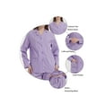 thumbnail image 2 of GLOBAL Womens 100% Cotton Notch Collar Pajama Set Homewear with Pockets, Spring & Summer, 2-Piece, Sizes S to 3X, 2 of 7