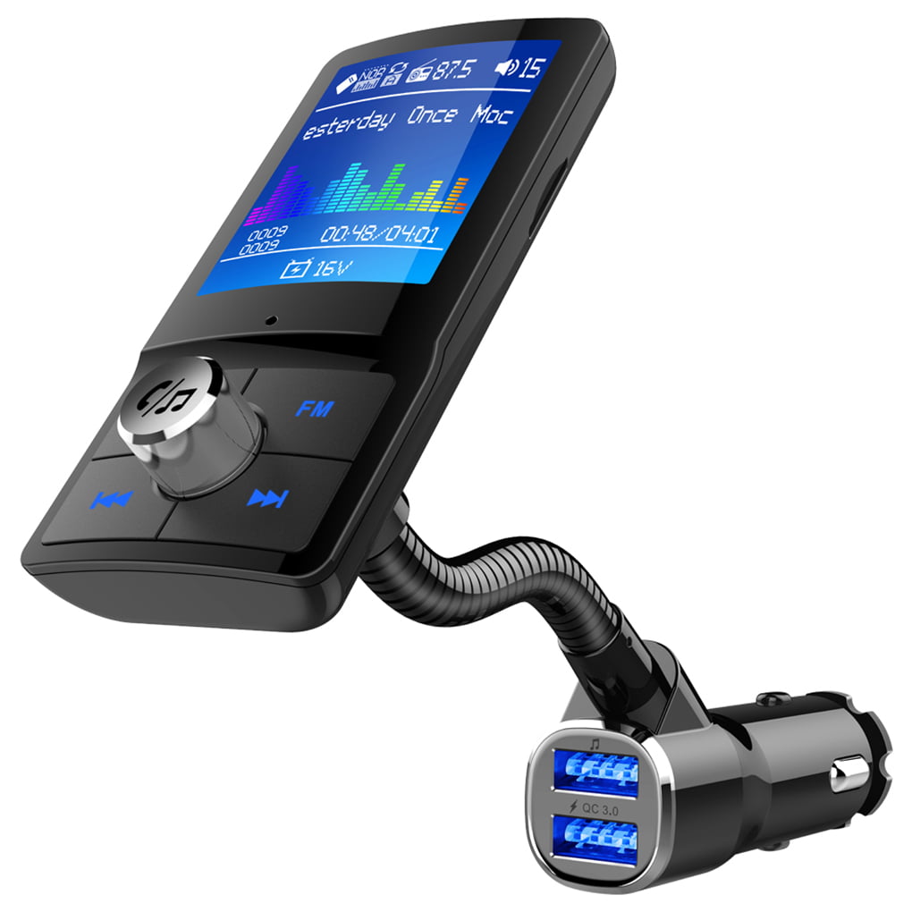 Car Kit Hands free Wireless Bluetooth FM Transmitter LCD MP3 Player USB Charger 