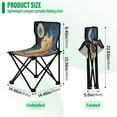 thumbnail image 3 of YAZAOO Camping Chairs Modern Cosmic Cat Pattern Folding chair, 3 of 8