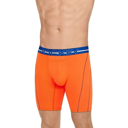 

Jockey Men Sport Silver Microfiber 9 Long Leg Boxer Brief