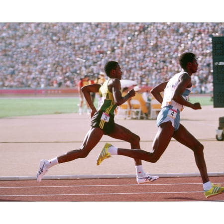 Jamaican Tam (LAMINATED POSTER Owen Hamilton represents Jamaica in the 800 meter track and field team event at the 1984 Summer Olym Poster Print 24 x)