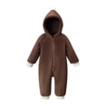 thumbnail image 5 of WhouRiu Baby Boys Casual Zip Up Romper Fall Winter Long Sleeve Solid Color Cute Warm Onesies 6-24 Months, 5 of 5