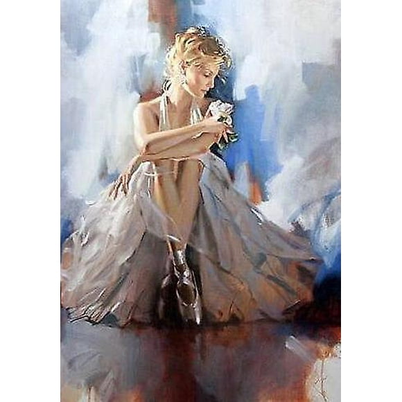Dww-30 X 40 Cm ,peinture L'huile Fille Du Vent Diamond Painting Broderie Diamant Peinture Canevas 5d Tableau Enfant Adulte Strass Lot Puzzle Dessin